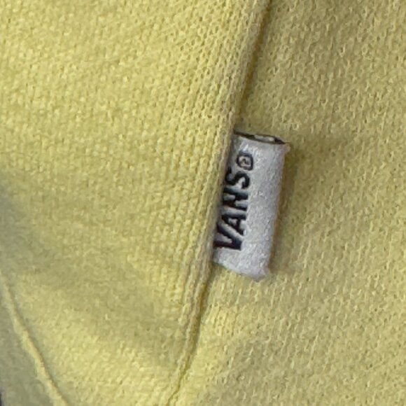 VANS Park Project Yellow Hoodie Sweatshirt Drawstring Pockets Logo Size Small - Picture 7 of 9
